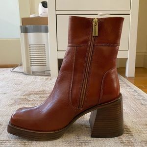 ASOS Square Toe Block Heel Bootie